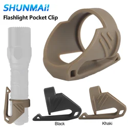 Tactical Flashlight Holder Multifunction Flashlight Pocket Clip Nylon Lamp Fixing Brackets Tactical Equipment Accessories