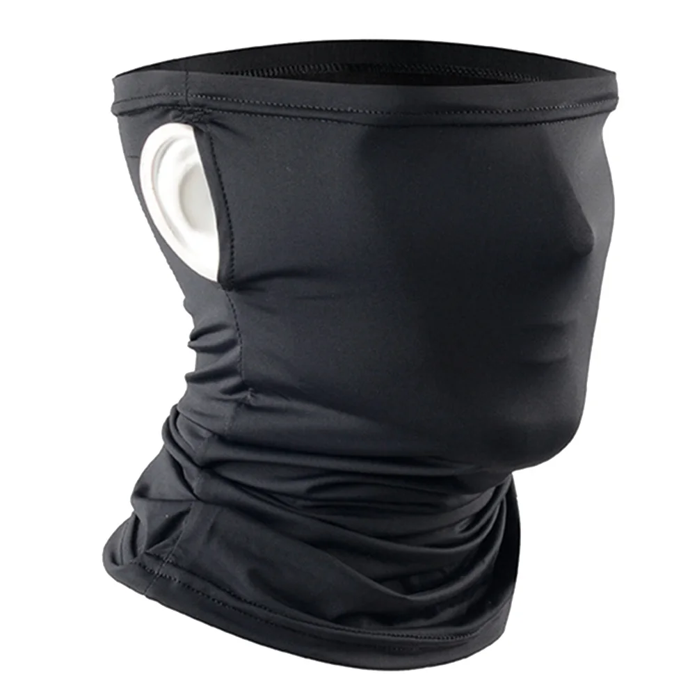 

Black Riding Neck Gaiter Multifunctional Face Mask Dustproof Windproof Neck Scarf Breathable Outdoor Headwrap Uv Protection with