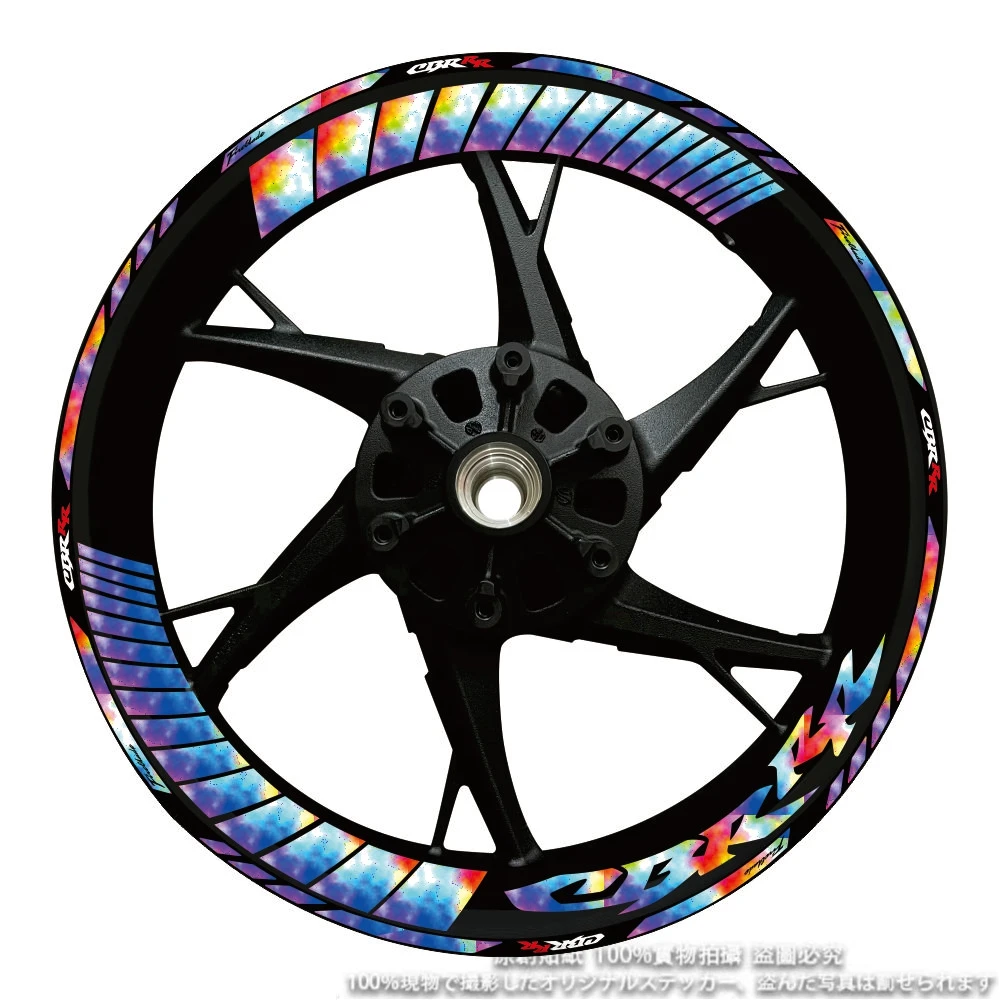 17inch Wheels Hub Stickers Motorcycle Accessories Reflective Decals Stripes For Honda HRC REPSOL CBR 250RR 400RR 600RR 1000RR