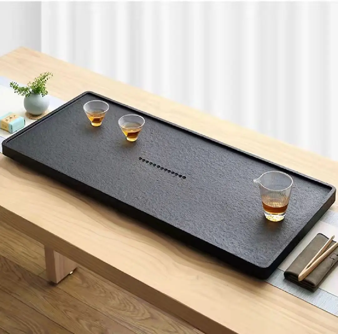 Exquisite Urumi Stone Tea Tray Home Living Room Creative Simple Kung Fu Tea Set Large Stone Tea Table Home Gift