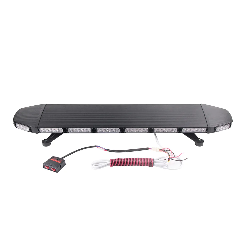 Safety Flashing 96 LED Amber Emergency Light Bar 39.5'' Strobe Beacon Warn Truck Waterproof for Construction Vehicles Tow Snow