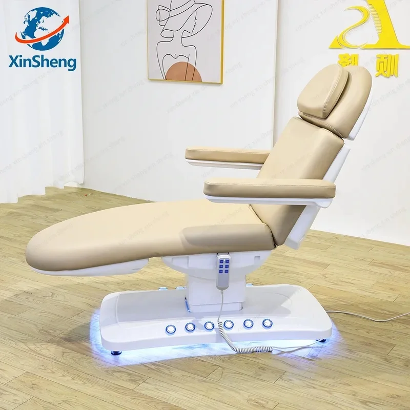 Push-button Control Electric Lifting Adjustment Integrated Bed and Chair Beauty Salon Nursing Service Furniture