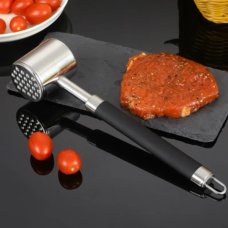

Молоток для мяса из нержавеющей стали, сосна, бытовая говядина, для кухни, стейк, мясо, свободный двусторонний