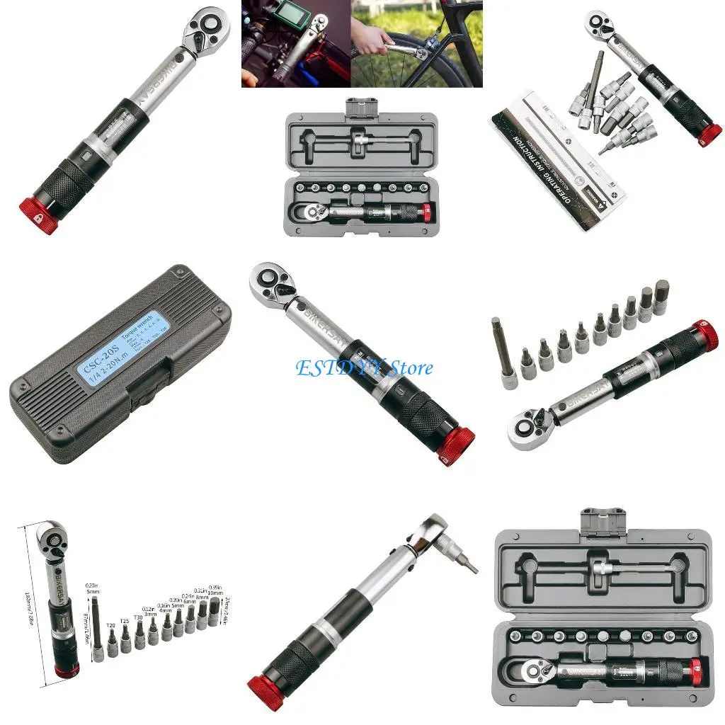 

G6DE Drive Torque Wrench Set With Torque Lock Button Window Torque Value Display