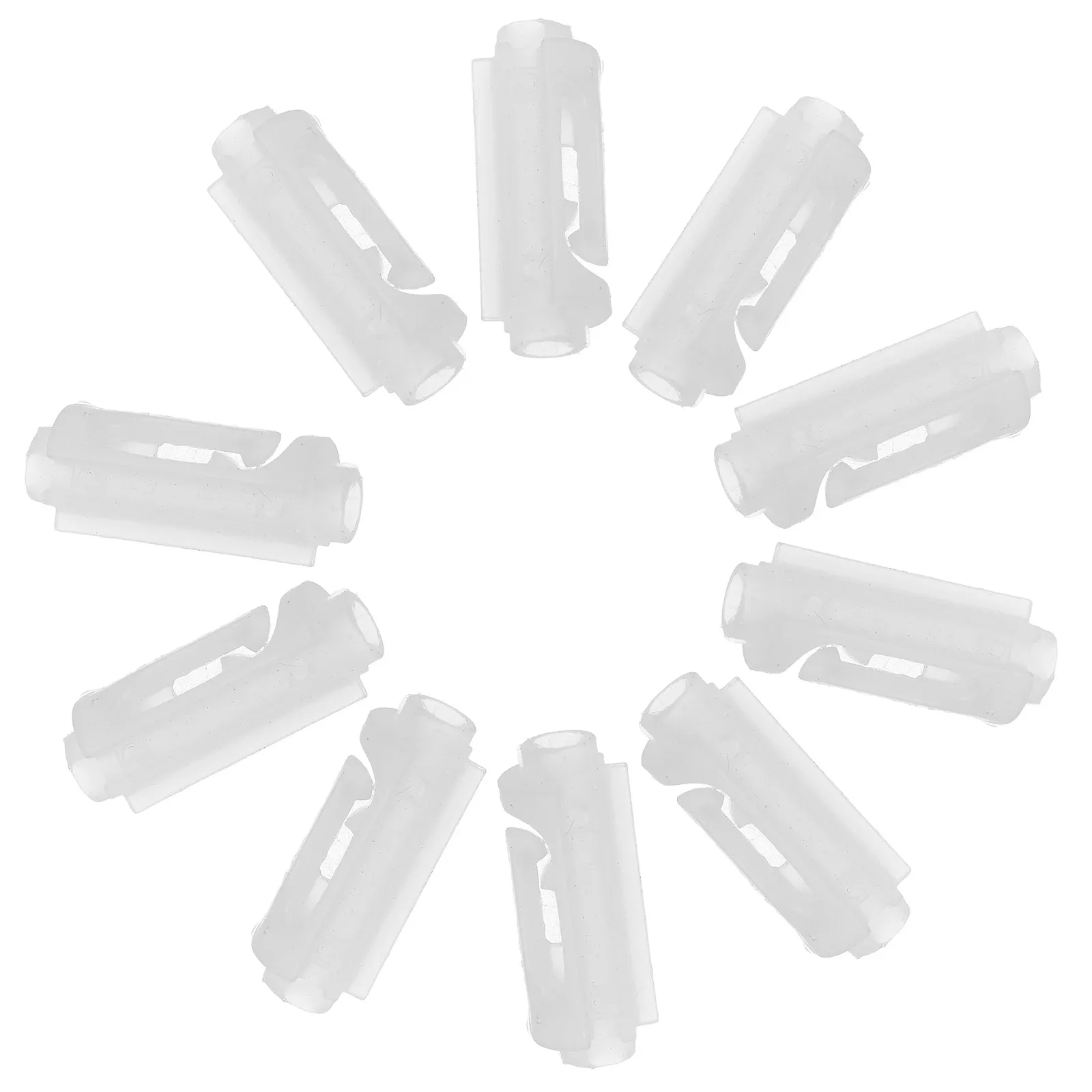 Blind Cord Winders 15 Pack Transparent Safety Cleats Strong Hold Easy Install for Vertical Window Blinds