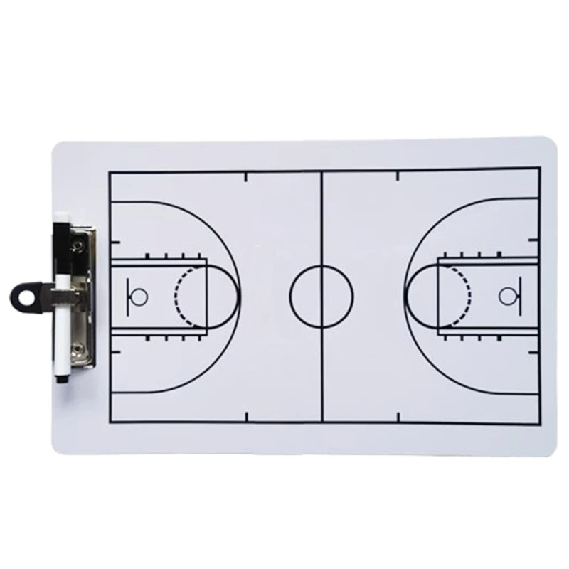 Basketball Whiteboard Coaches Marker Board Coaching Board Football Dry Erases Board with Whiteboard Marker for Coaches Dropship