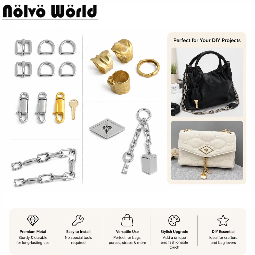 2-4-8sets-metal-bag-lock-hardware-set-for-purse-backpack-handle-protect-slide-buckle-twist-lock-with-key-chain-charm-accessories