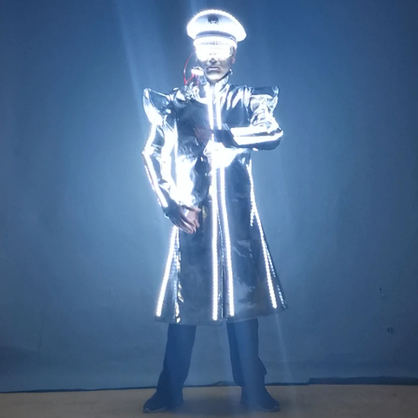 

Flash Suit LED Glowing Performance Costume Bar Atmosphere Props Cartoon Anime Outfit Glowing Drinking Clothes Women's Fashion