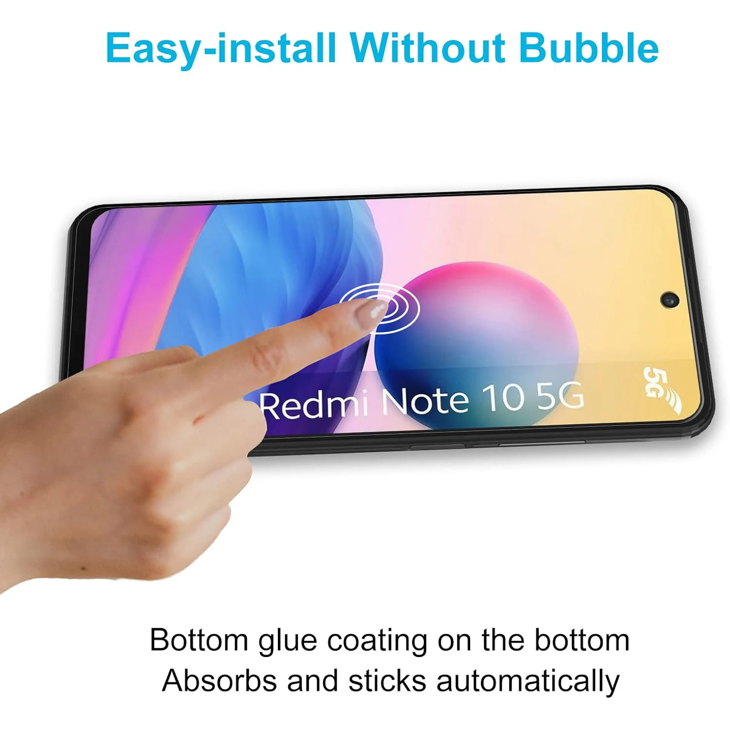 กระจกนิรภัย9H 2ชิ้น/4ชิ้นสำหรับ Xiaomi redmi Note 10 4G 5g ฟิล์มกระจกป้องกันหน้าจอ