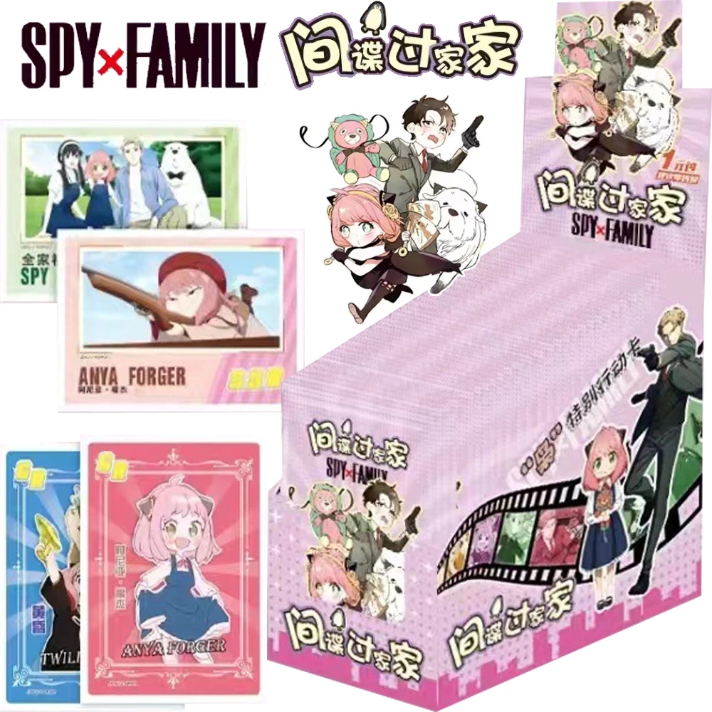 

SPY X FAMILY Collection Cards for Kids Japanese Anime Twilight Anya Yor Forger Special Action Character Cards Christmas Gift Toy