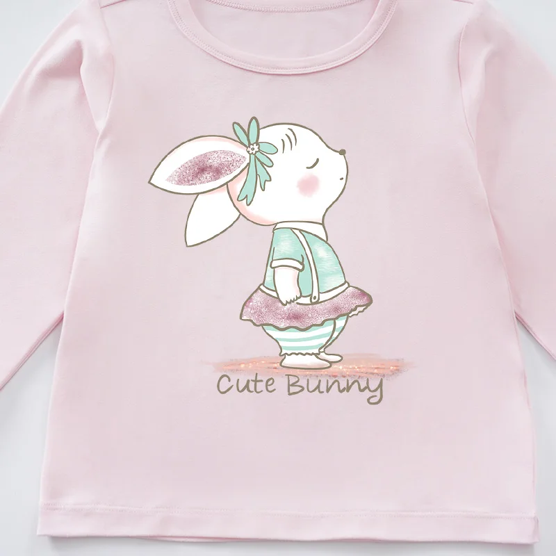 Long Sleeve Top New Style Children Outdoor Trendy Cute Lovely Spring Autumn Casual Fashion Kid Boy Girl Baby Outfit Pink T-shirt