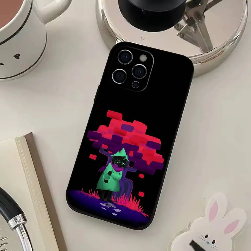 Funda de teléfono Games D-Deltarune R-Ralsei para IPhone 17,16,15,14,13,12,11,Plus,Pro,Max,Plus,XS,funda suave de silicona negra