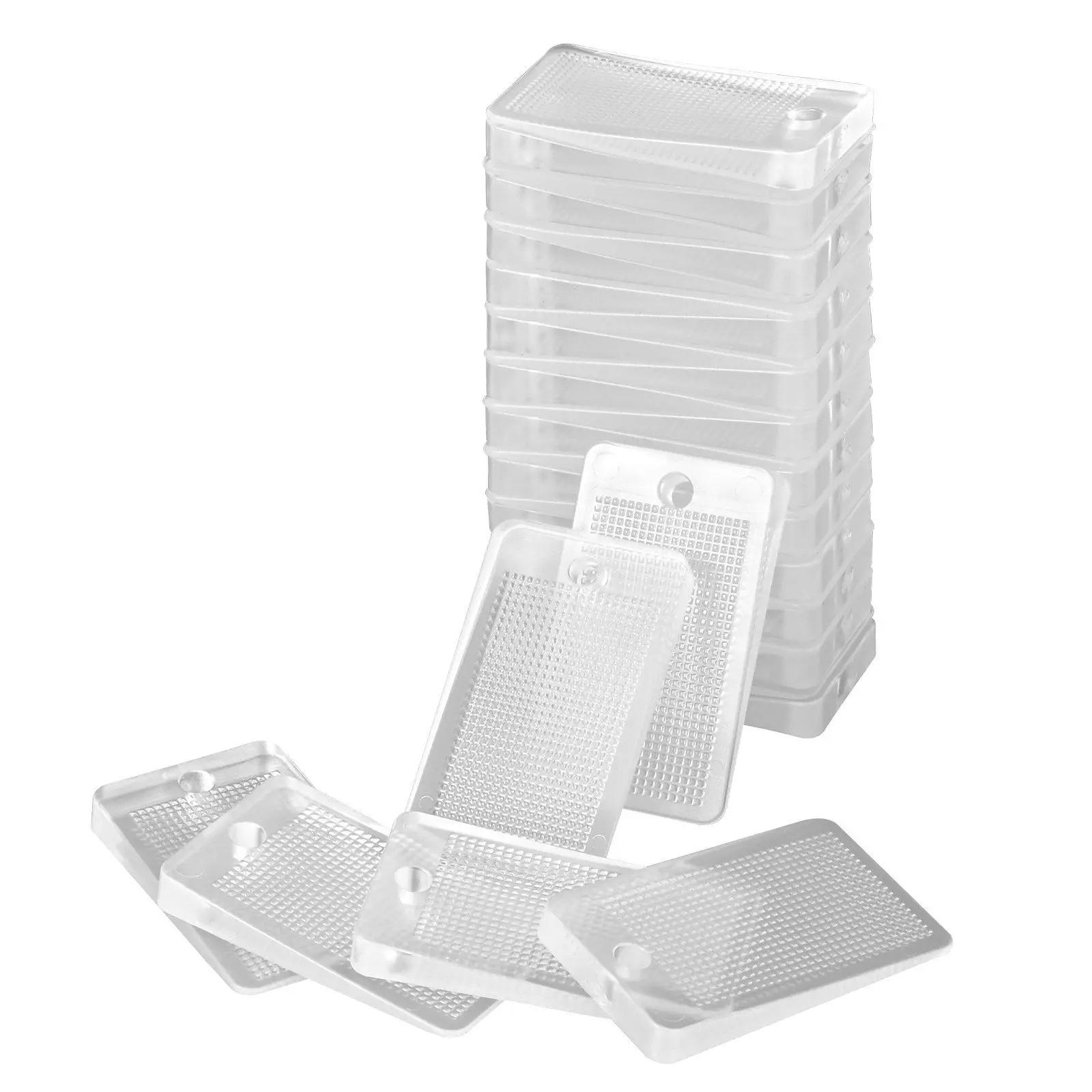 

Clear Stackable Leveling Shims 30Pcs 1.97x1.16x0.22in Anti-Wobble Plastic Wedges for Tables Chairs Durable PVC Construction