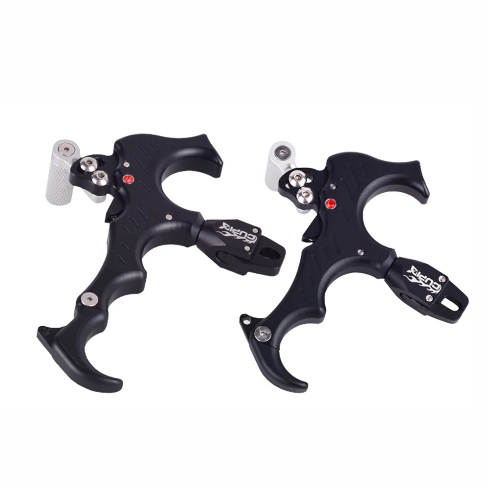 

360°Rotation Thumb Bow Release C3 Thumb Bow Release Aluminum Alloy 3&4 Finger Grip Adjustable Archery Release Aids