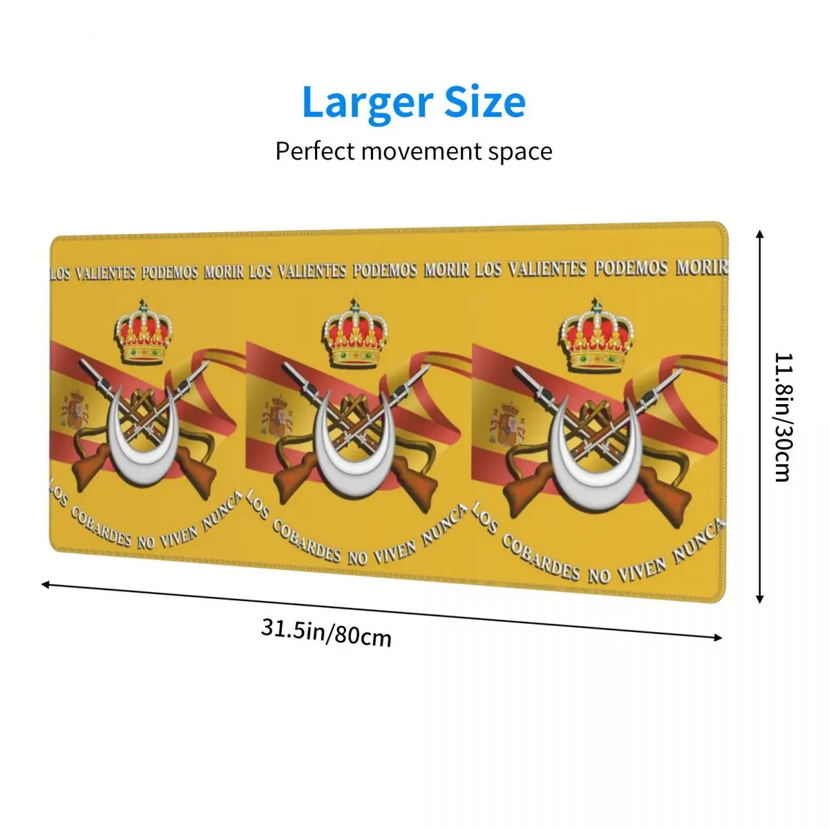 Spanish Legion Flag Spain Army Proud Large Mouse Pad Computer Keyboard Mouse Mat Gaming PC Laptop Desk Mat Table Mats