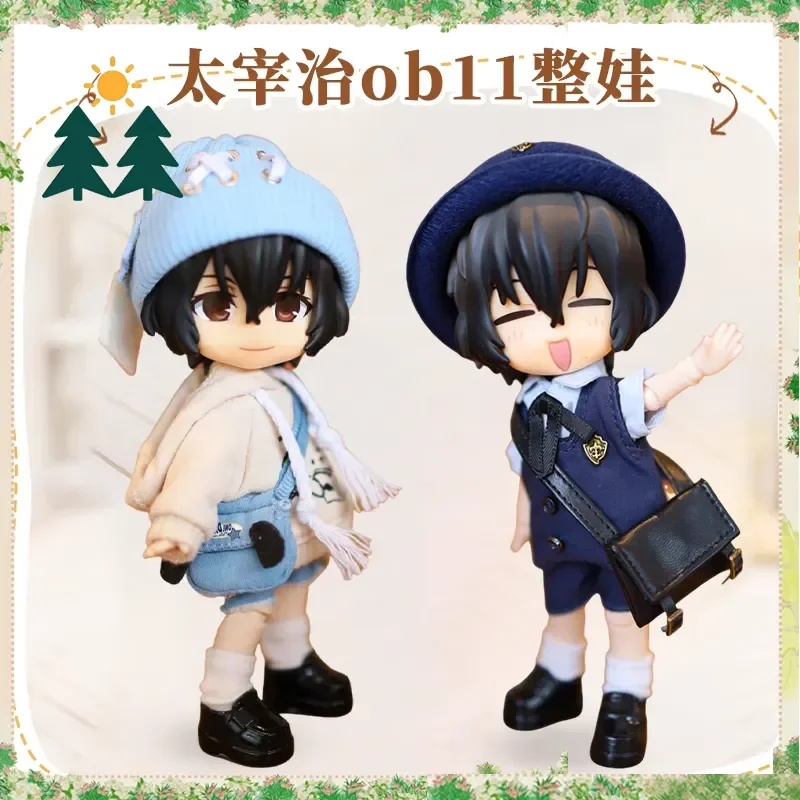 Original Good Smile Company Bungo Stray Dogs Osamu Dazai OB11 BJD Figure Cute Mini Fun Desk Ornament Collect Toys Girl Boys Gift