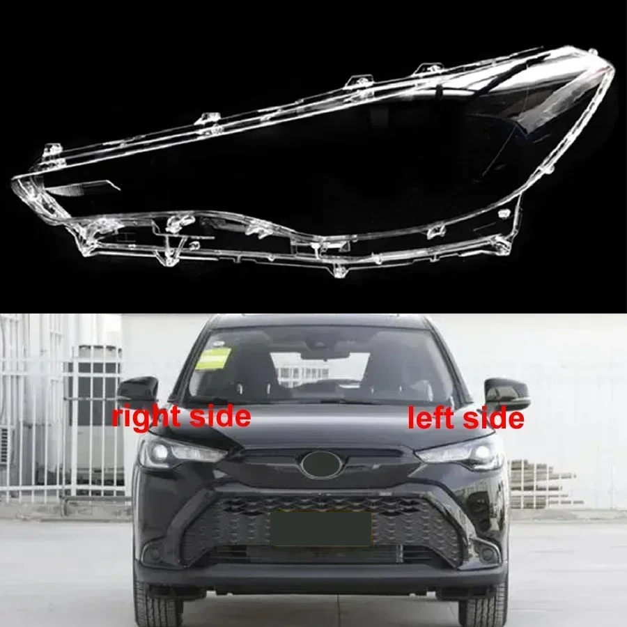 For Toyota Frontlander 2022 2023 Halogen Headlight Cover Transparent Lampshade Headlamp Shell Plexiglass Replace Original Lens