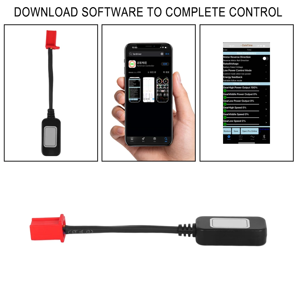 Programmierbarer Bluetooth-Adapter für Nanjing FarDriver Controller BT-Modul für ND72240 72260 72360 72680 Mobile Control Adapter – Detail 3