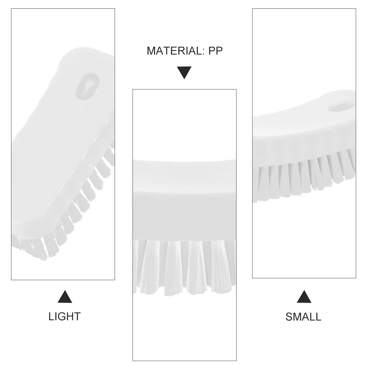 

Nail Cleaning Brush Flexible PP Bristles Fingernail Scrubber Toe Cleaner for Home Office Use Small Lightweight Easy to Carry