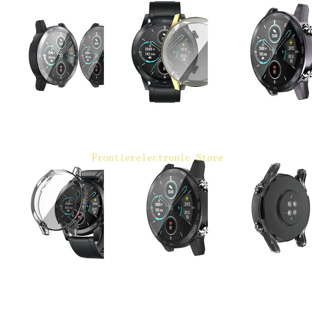 G8DB para 2 46 mm Accesorios reloj inteligente Clear Protector Protector Case