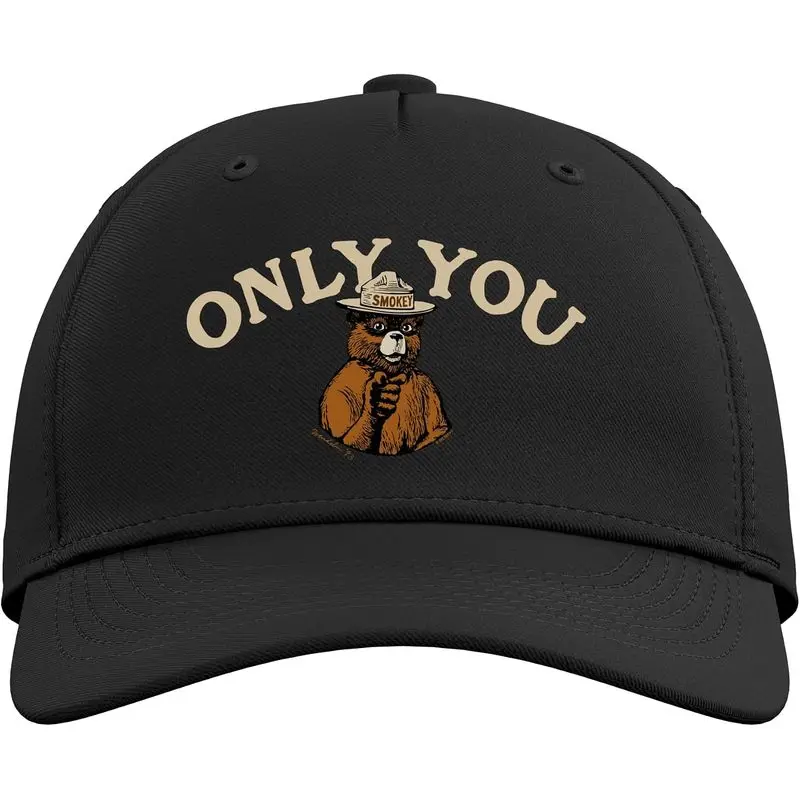 Only You Pointing Smokey Bear Vintage Adjustable Printed Baseball Hat