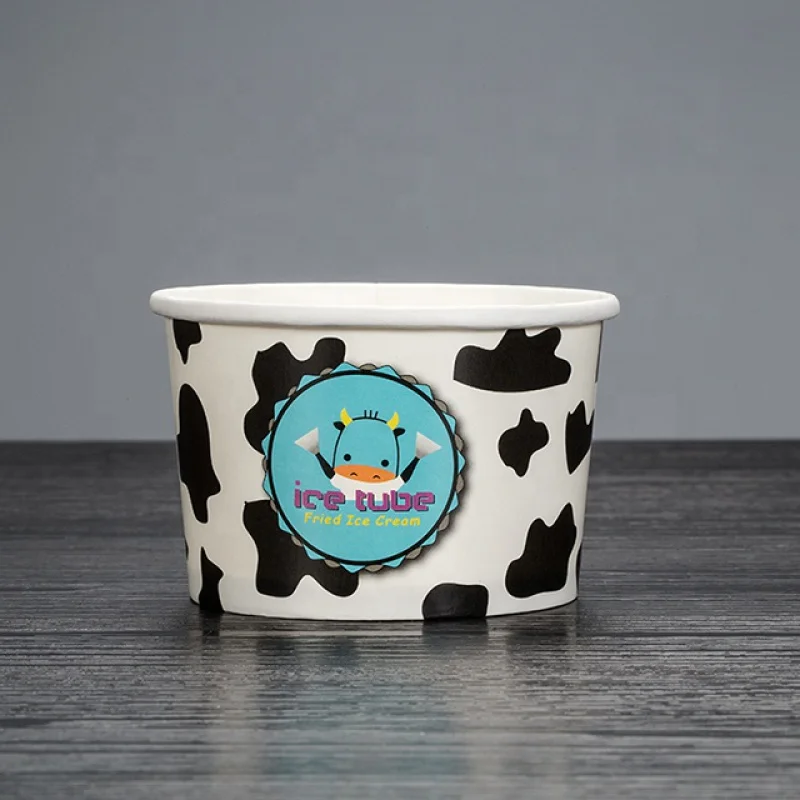 Customized productLOKYO high quality disposable icecream paper cup tub beverage dessert shop ice paper bowl