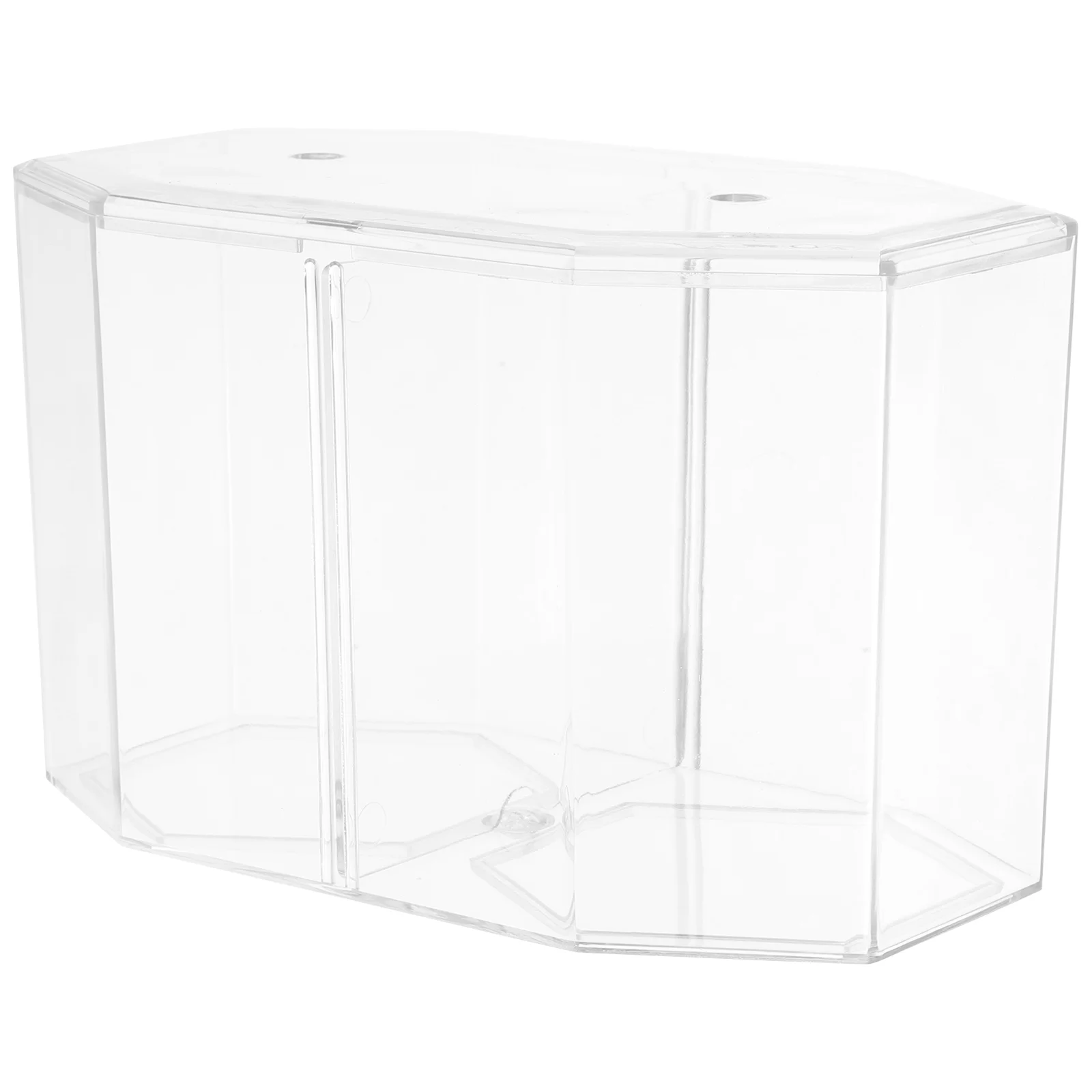 Octagonal Fish Tank Hatching Box Incubation Clear Breeding Household Octopus Brine Shrimp Container Acrylic