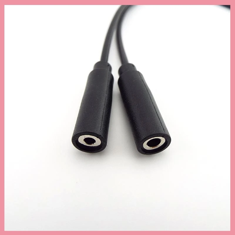 25CM 2.5mm 3.5mm Mono Audio Connector Cable 2pin Wire Extension Cord  Male Female Plug DIY Repair Single Head Plug jack B6