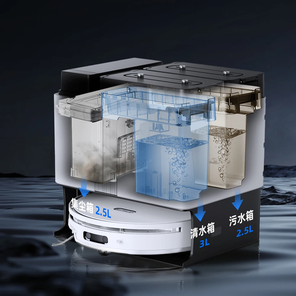 

Rabot Vacuum Cleaner All in One Intelligent and Mop with Hot Water Washing Wet Dry Function Asprador Self Cleaning Features