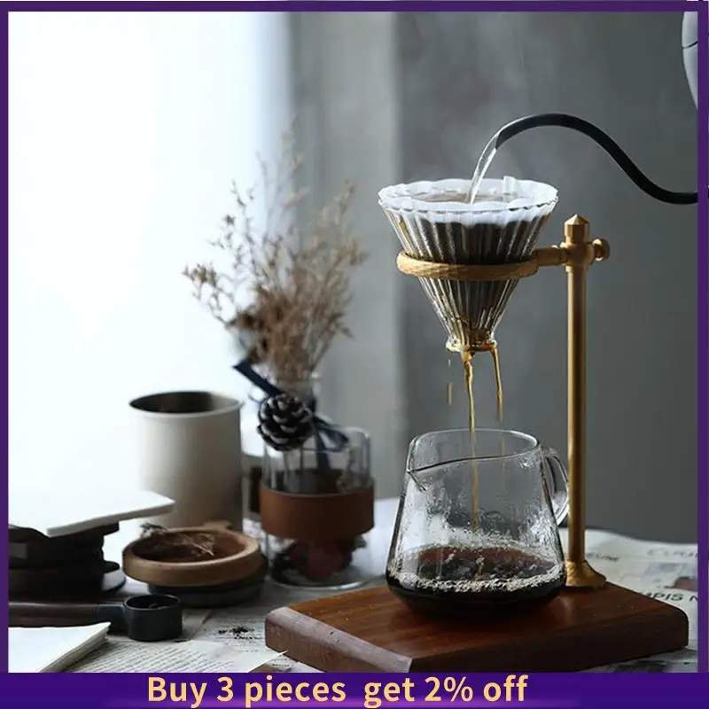 

Pour Over Coffee Dripper Stand Pour Over Coffee Dripper Adjustable Coffee Filter Stand Holder With Wooden Base