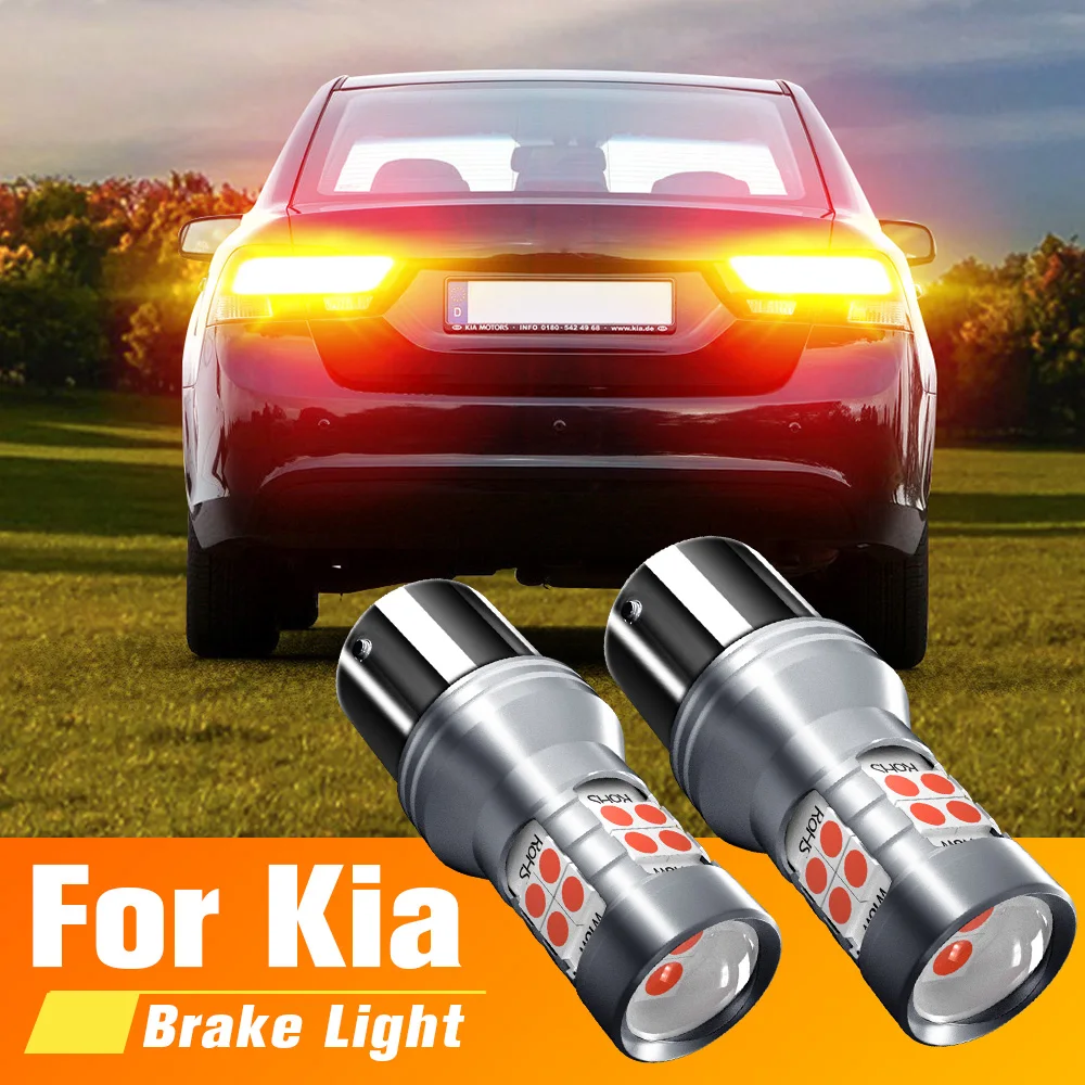 2pcs LED Brake Light Blub Lamp P21W BA15S 1156 Canbus No Error For Kia Magentis 2006 2007 2008 2009 2010