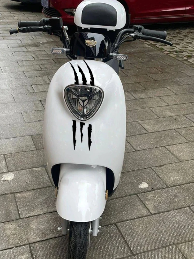 personality Motorcycle Car Sticker Universal Monster Claw Scratched Stripe Decal Marker Reflective Waterproof Moto Decoration Ac image 5