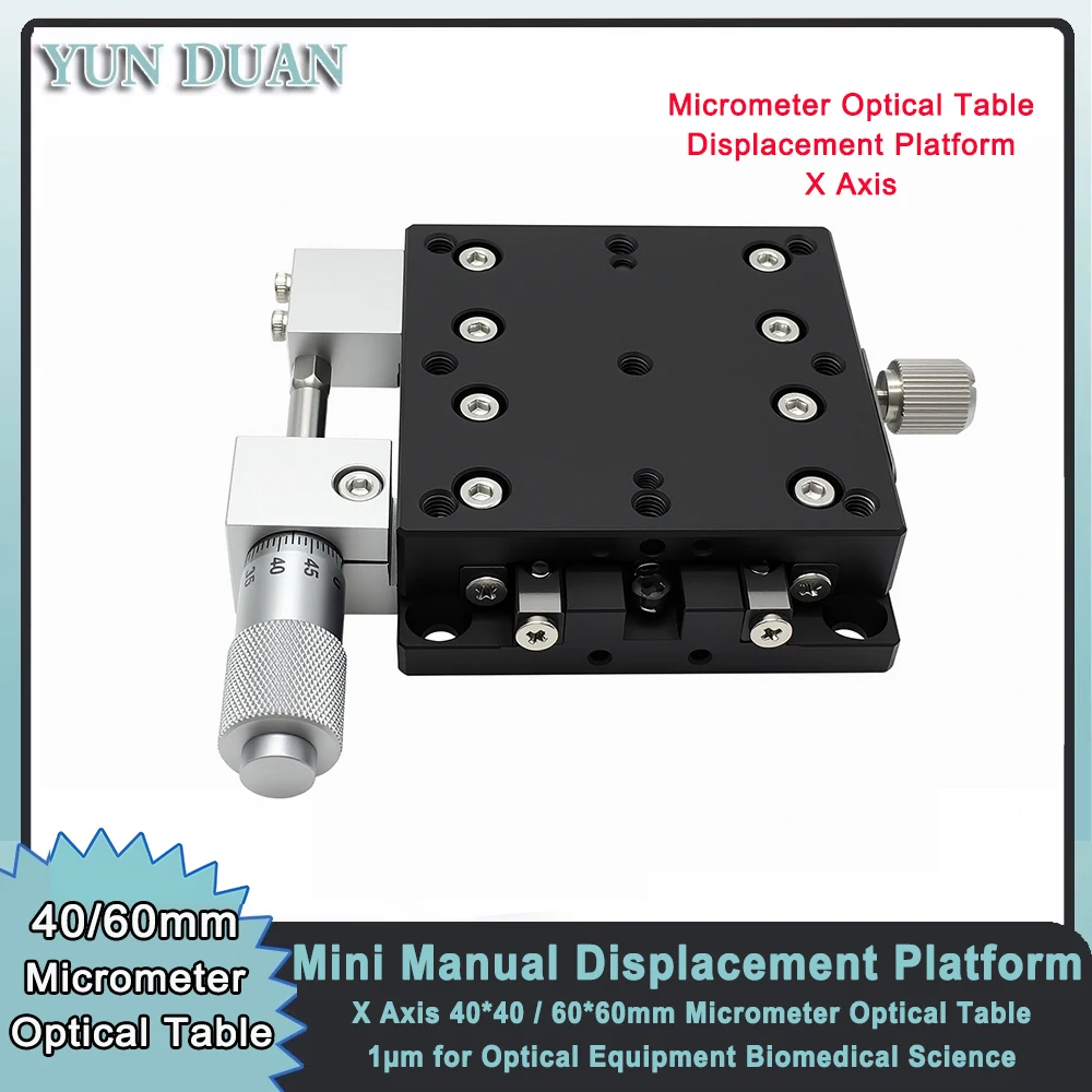 Ось X 40/60 мм Мини-ручная платформа