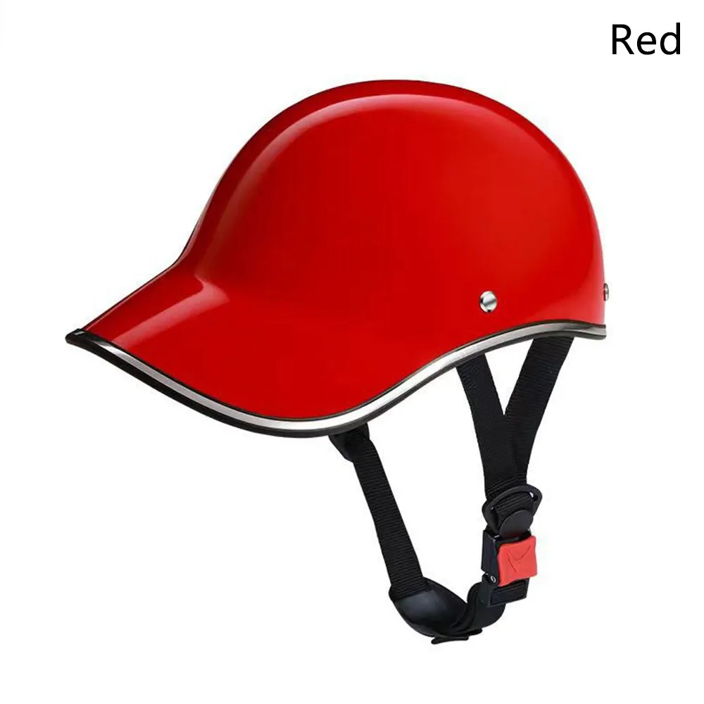 1Pcs Durable Electric Cycling Electric Bicycle Helmets with Adjustable Strap Universal Safety Helmet Baseball Cap Hat for Adults