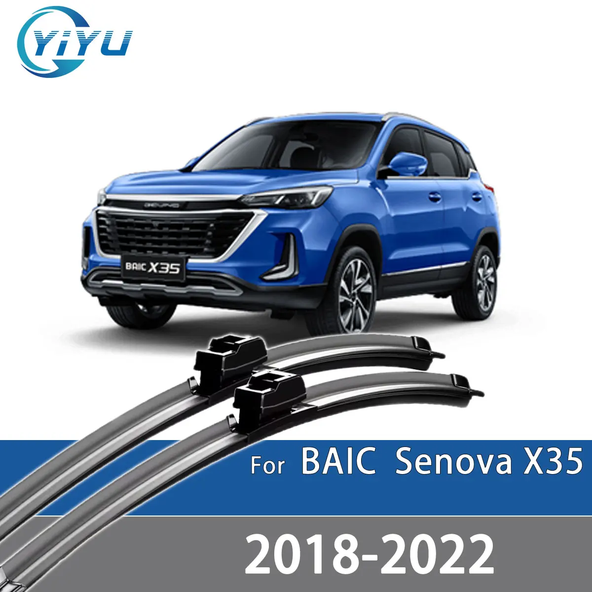 2PCS Auto Front Wischer Klingen Für BAIC Senova X35 2018-2022 Windschutzscheibe Windschutz Zubehör