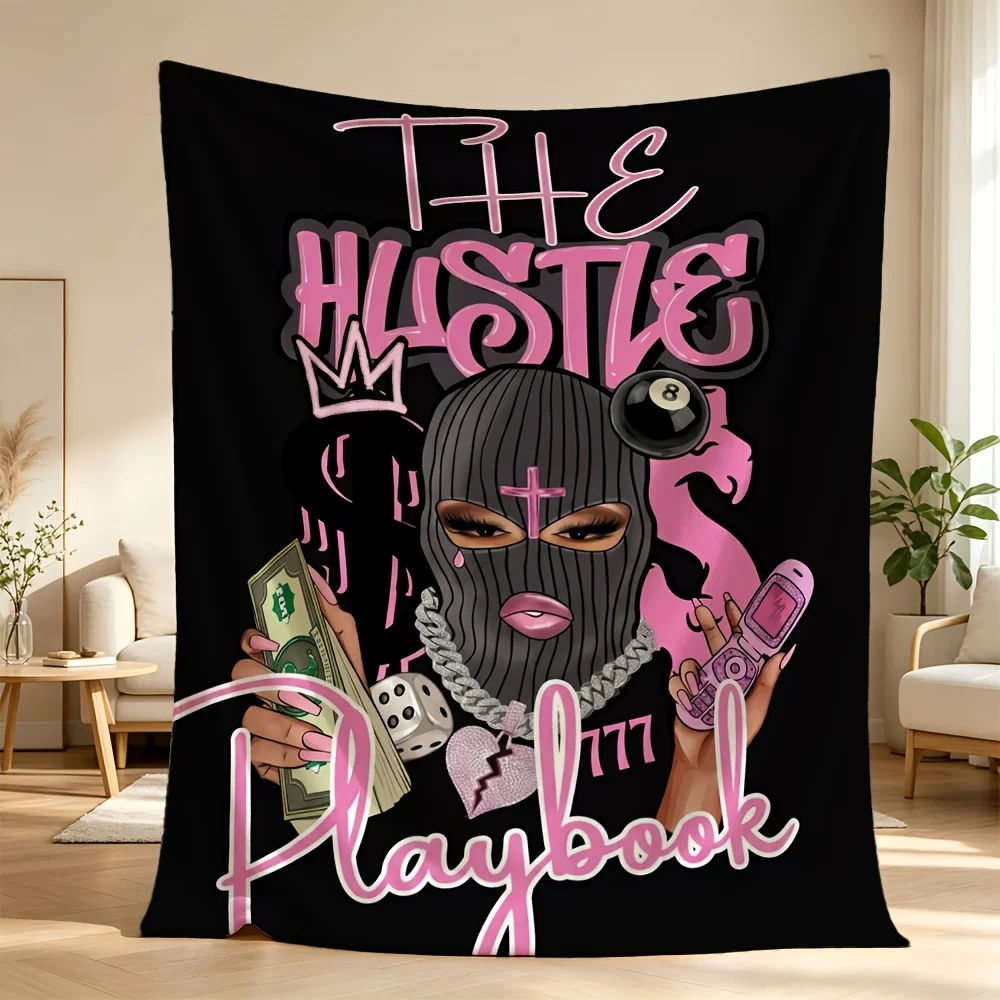 Trendy Pop Culture The Hustle Blanket Throw Mega Fleece Decorative Room Decor Tapestry 150x200cm