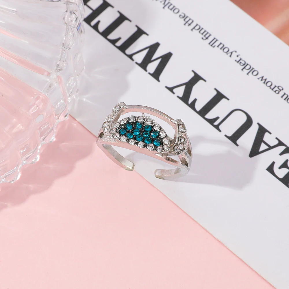 1 قطعة ليلو وستيتش خاتم الكرتون الموضة لطيف غرزة مجوهرات اكسسوارات لمحبي صديق هدية البطانة الزركون الدائري