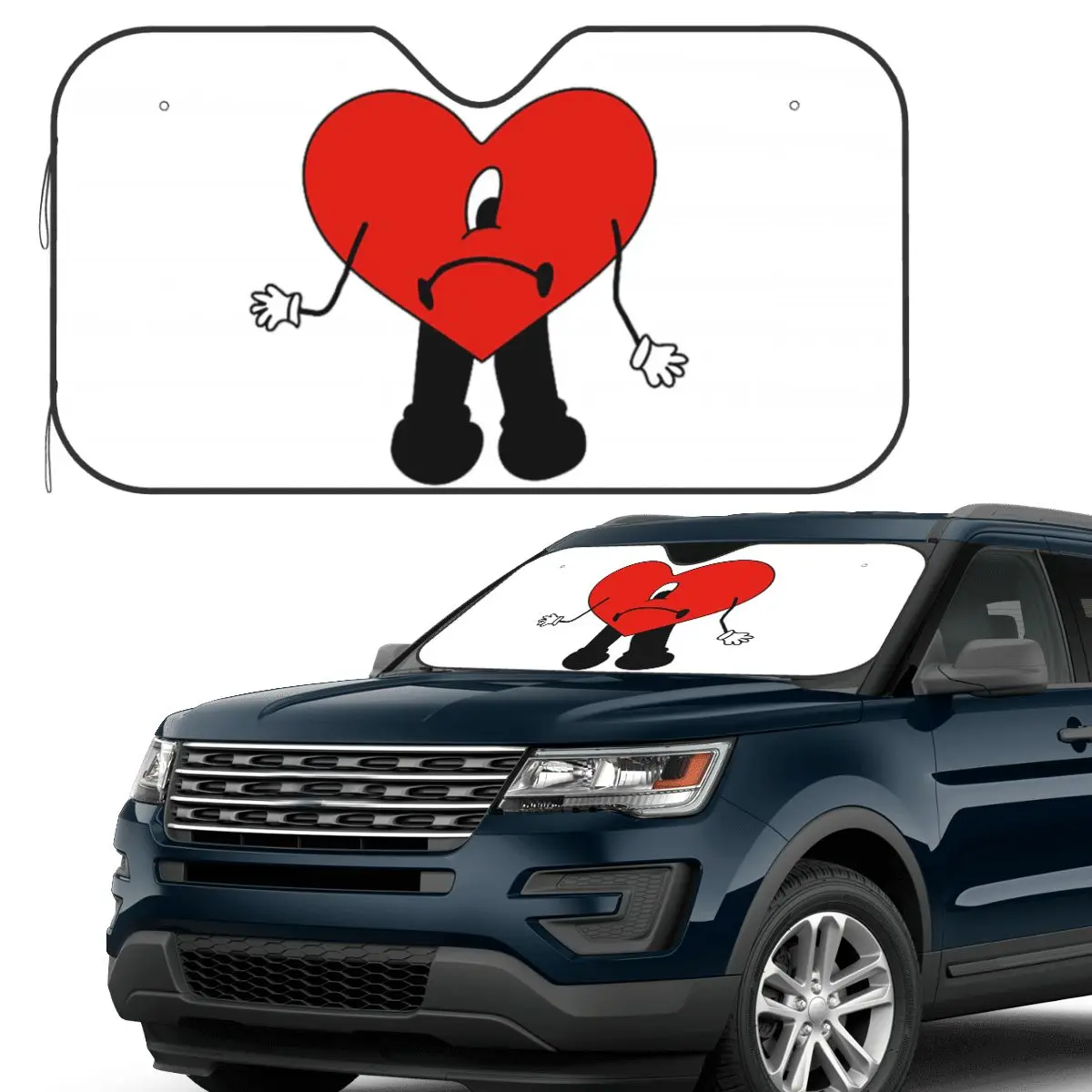 

Un Verano Sin Ti Bad Bunny Sunshade Windscreen Car Front Windshield Window Sun Visor Accessories Covers