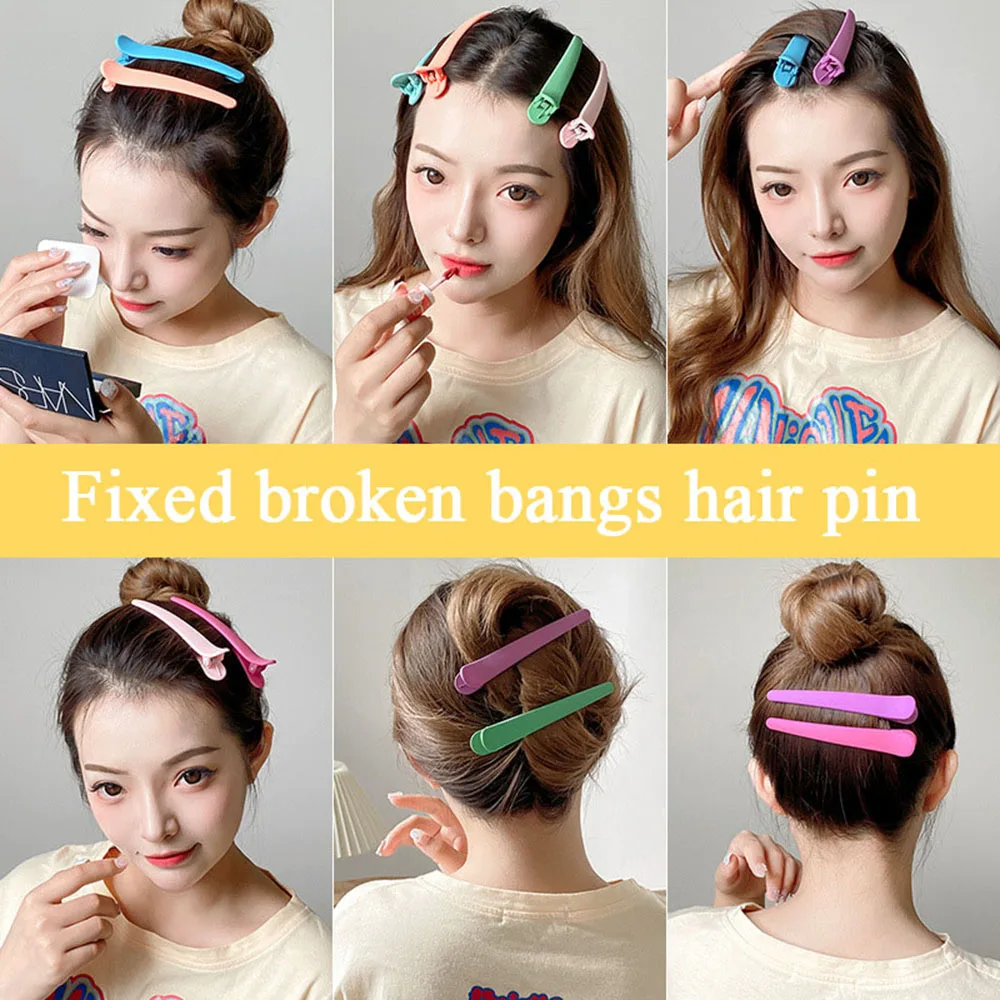 10pcs Girl Hairdressing Duckbill Clip Hair Clips Side Bangs Barrette Makeup Washing Face Hair Accessories Women Styling Hairpins