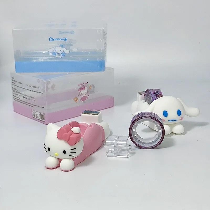 Sanrio Tape Cutting Machine Student Gift Desktop Anti Slip Adhesive Paper Machine Cartoon Hand Account Portable Tape Machine Toy