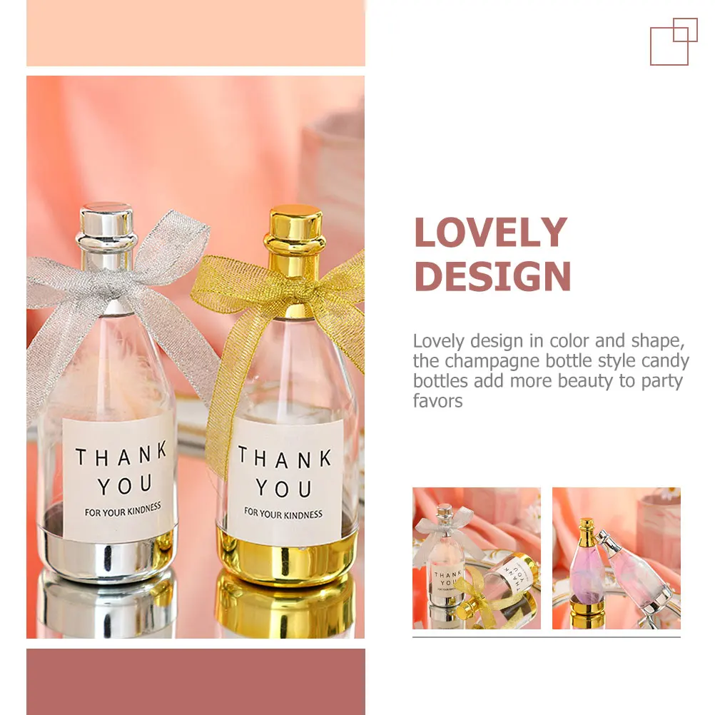 

20Pcs Bottle Shaped Candy Boxes Lovely Mini Bottles for Shower Wedding Bridal Shower Party Favor Gift Boxes