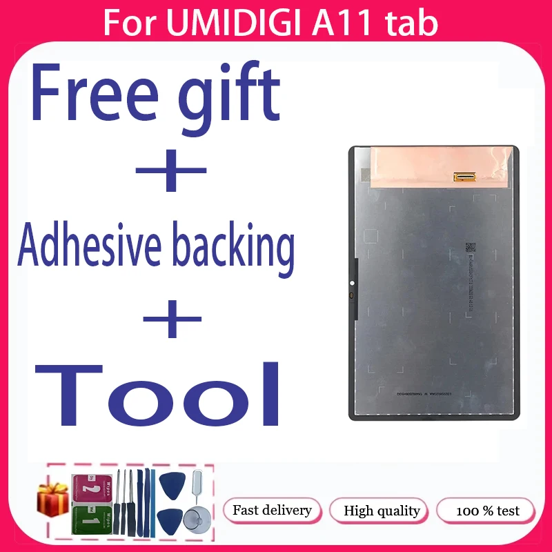 For UMIDIGI A11 Tab + LCD Display + Touch Screen+Free adhesive backing+Tool