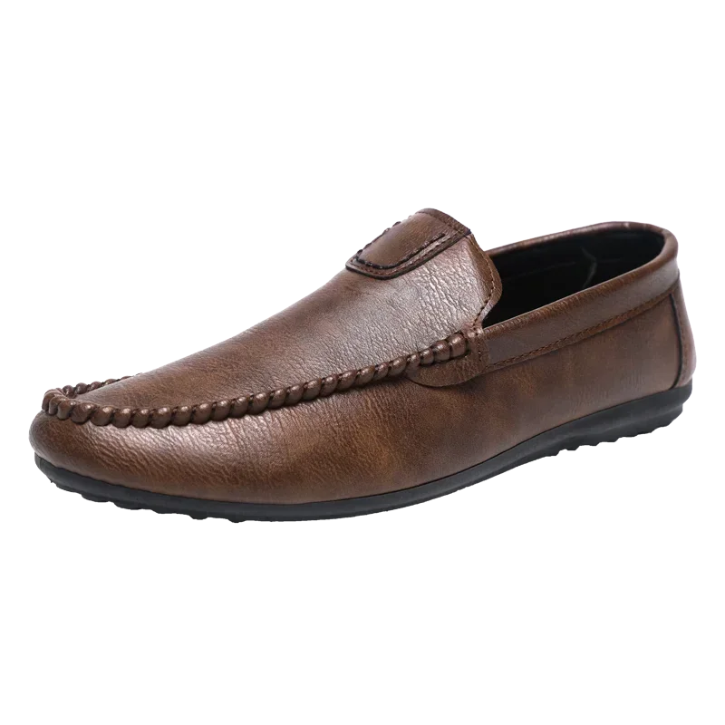 

Мужская повседневная обувь, легкие кожаные туфли, дышащие спортивные туфли, мужские туфли для вождения, удобные туфли на плоской подошве, размер 46.