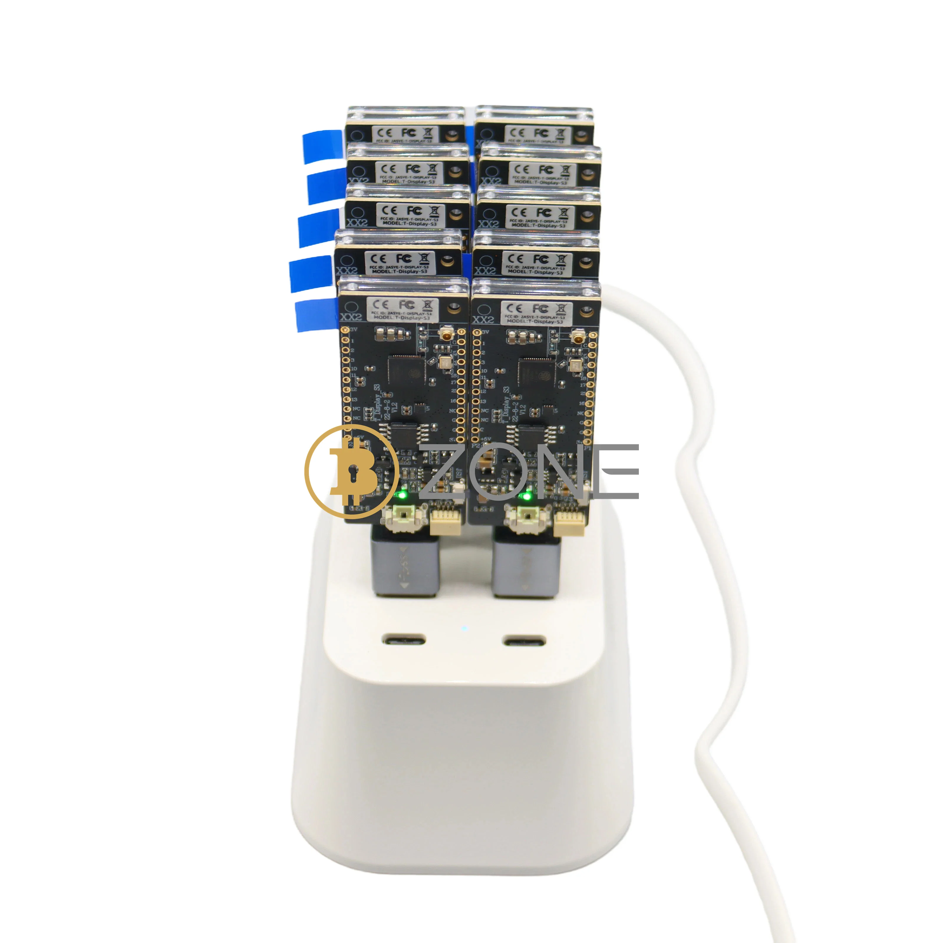 Imagem -04 - Mineiro Bitcoin Solo com Hub Usb Mineiro de Criptografia Estação de Mineração Btc 10 Port Nerdminer v2 78kh s x 10 780kh s3 10 Pcs