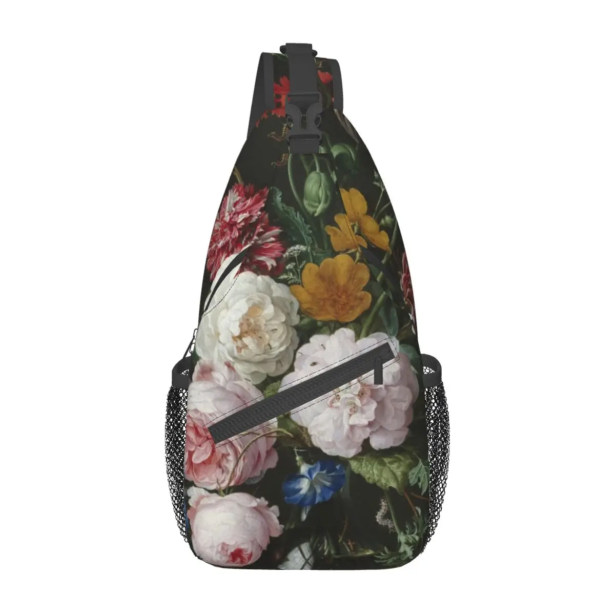 Jan Davisie z Life-Sacs à bandoulière, petit sac de poitrine, sac à dos à fleurs roses, sac à dos initié, sac à dos pour la randonnée, cartable de voyage