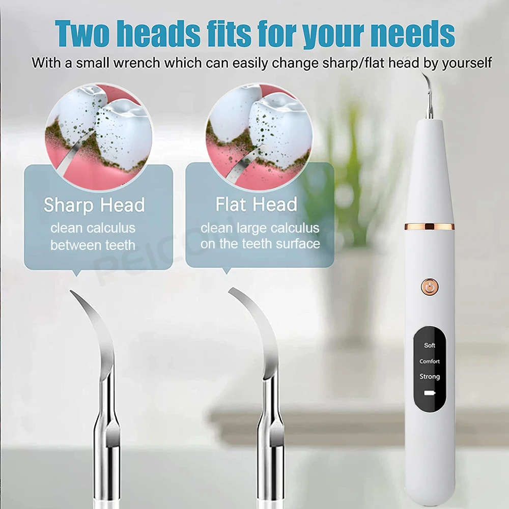 Xiaomi Ultrasonic Dental Scaler For Teeth Tartar Stain Tooth Calculus Remover Electric Teeth Plaque Cleaner Dental Stone Removal