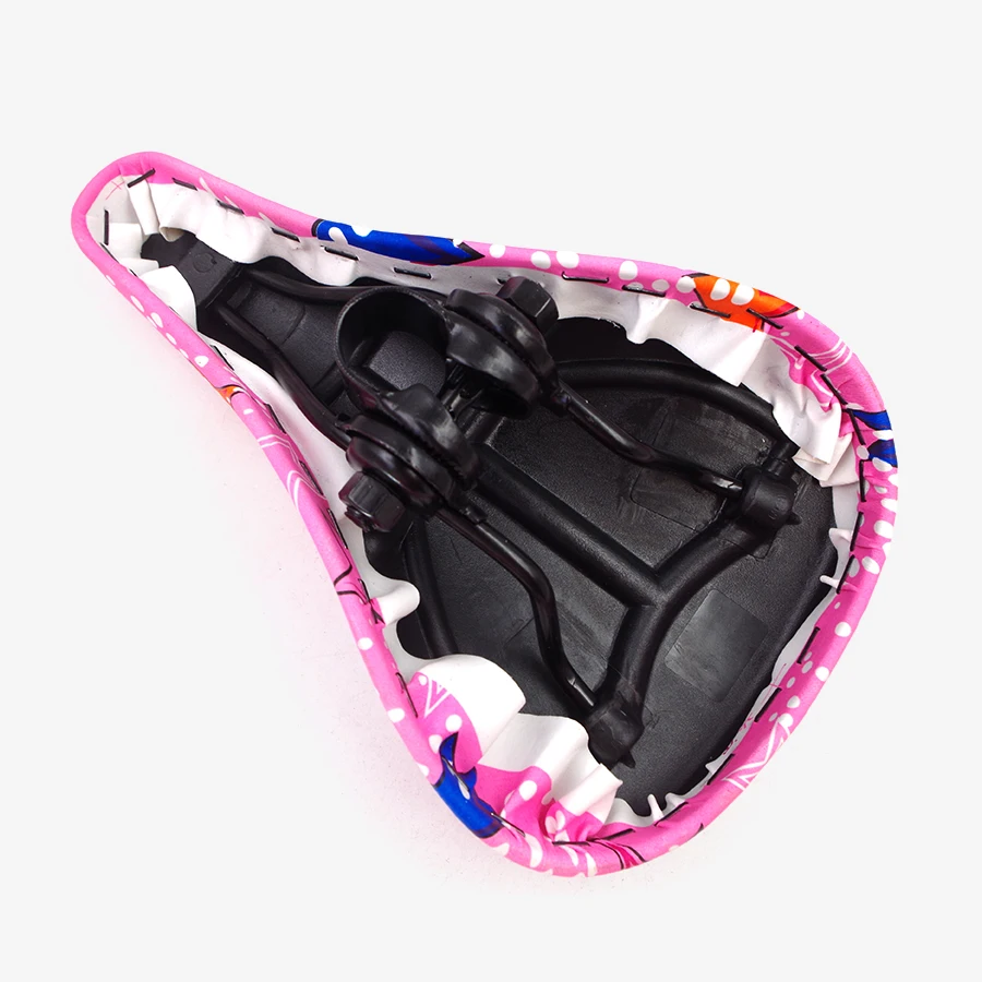 Kids Ultralight Carbon Fiber Bike Saddle 120mm Hollow Soft Leather Ergonomic Seat for Children Road Bike MTB Balance Bike view 5