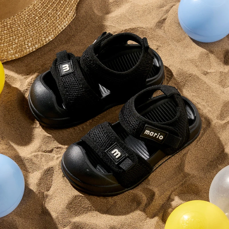 صنادل ماريو للأطفال المبهجة للأولاد والبنات صنادل رياضية خارجية للأطفال #4