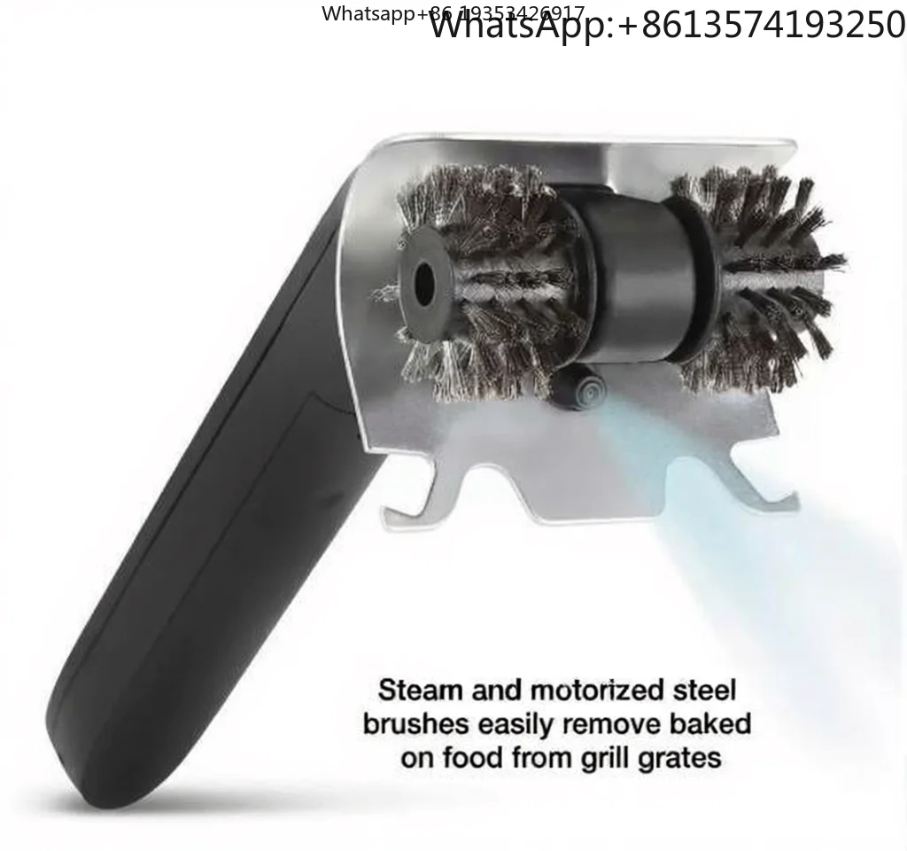 

Электрическая паровая щетка для барбекю, щетка для гриля из нержавеющей стали, подходит для сетчатых грилей.