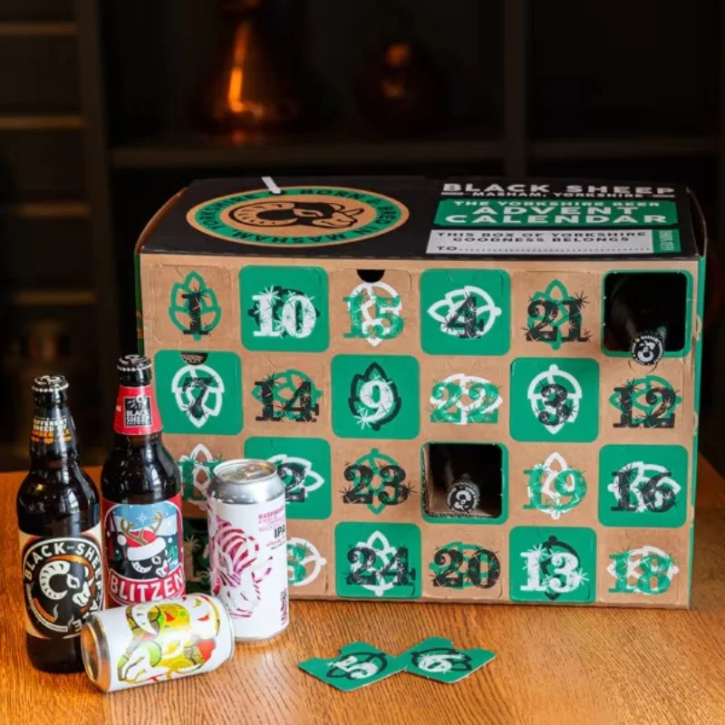 Customization.Customized Calendar Gift Box Wholesale Hot Sell Small Empty Wine Beer Advent Calendar Boxes